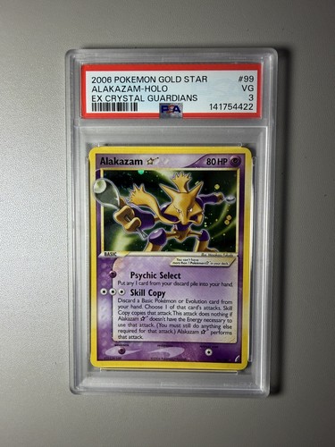 Pokemon alakazam gold star - gold,