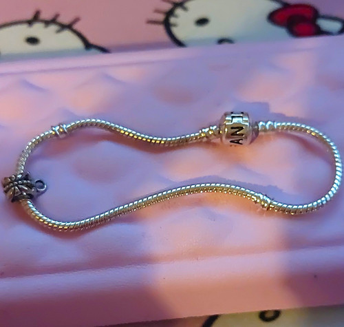 Pandora silver tone snake - pandora,
