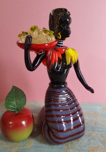 Glass lady figure figurine - lady,