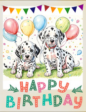 Dalmatian Puppies Birthday