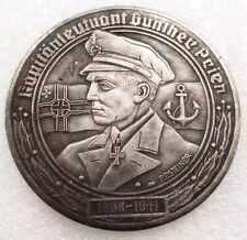 WW2 1944 German Navy Kriegsmarine UBOAT Medal Coin Collectable World War 2 