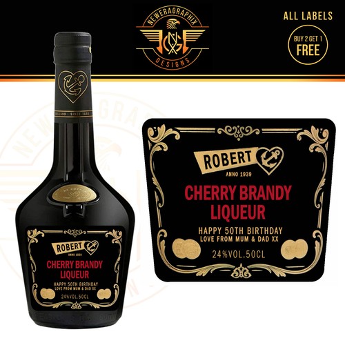 Personalised cherry brandy - personalised,