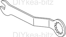 1 x 113453 IKEA Silver Bed