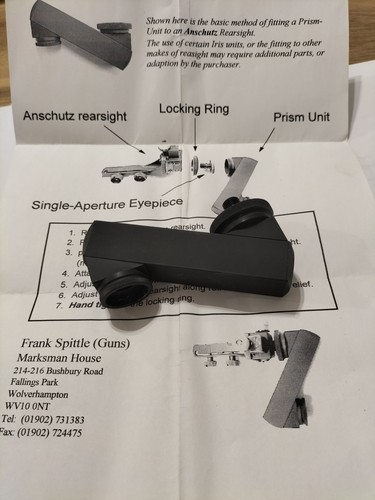 Prone shooting rear sight - shooting,