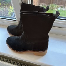 Ladies Clark’s Swede Black