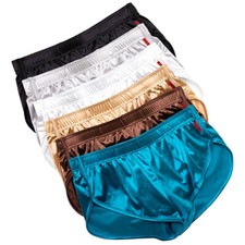 Mens Silk Satin Boxer Briefs