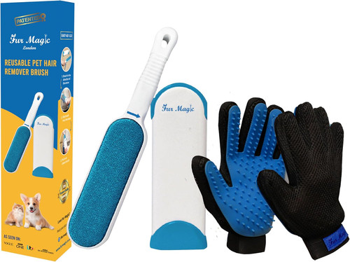 Reusable pet fur remover - pet, brush