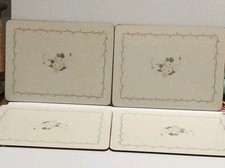 8 Pimpernel 'White Blossom' Placemats Made Exclusively for Fiesta International