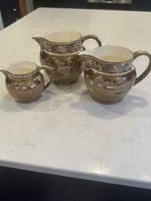 Trio Of Wedgwood Brown Copper