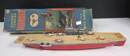 Vtg 1960s midway aircraft - 15",