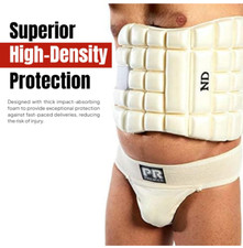 Cricket Chest Guard Pad High Density Towelled Back Protection Mens UK