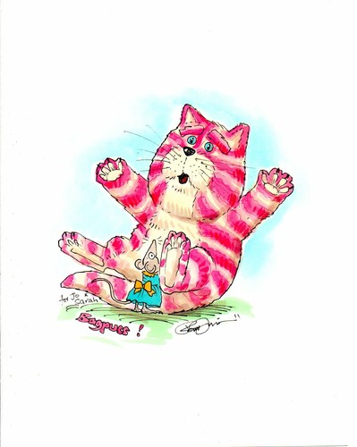 Bagpuss rare hand drawn - hand,