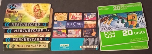 Used different phone cards - used,