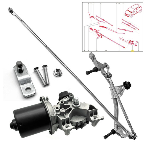 Front wiper linkage motor - linkage, &
