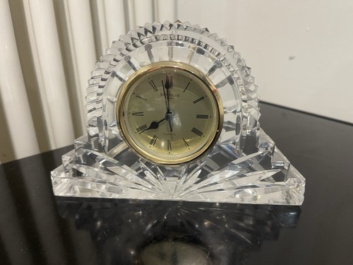 Waterford crystal mantel clock - crystal,