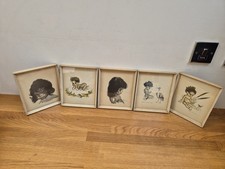 Set of 5 Brownie Downing prints originally purchased circa 1957