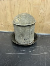 Vintage Armstrong Whitworth Galvanised small bird Drinker Water Dispenser Metal