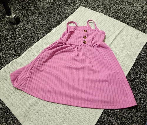 Pink ribbed knit - ribbed, fit