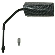 Rearview Mirror M8 Carbon Look Mirror F11 Millenium for Scooter, Moped, Quad and ATV