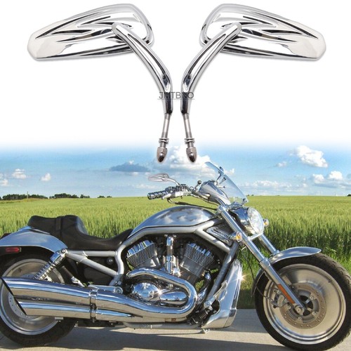 Chrome motorcycle rear view - chrome,