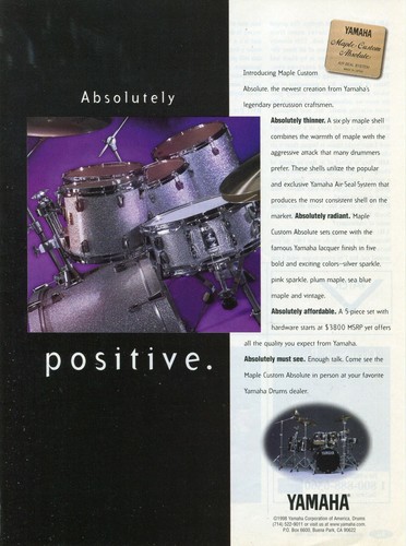 1998 print yamaha maple - print, ad
