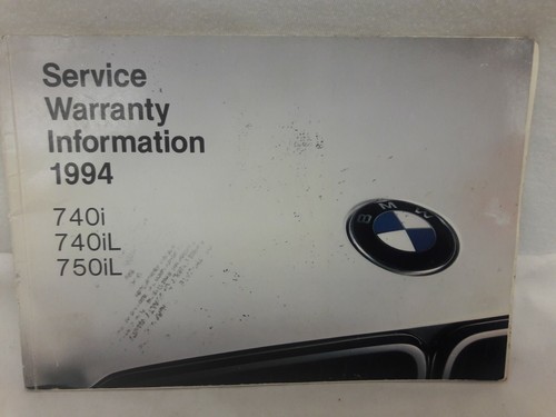 Bmw 1994 service - service, warranty