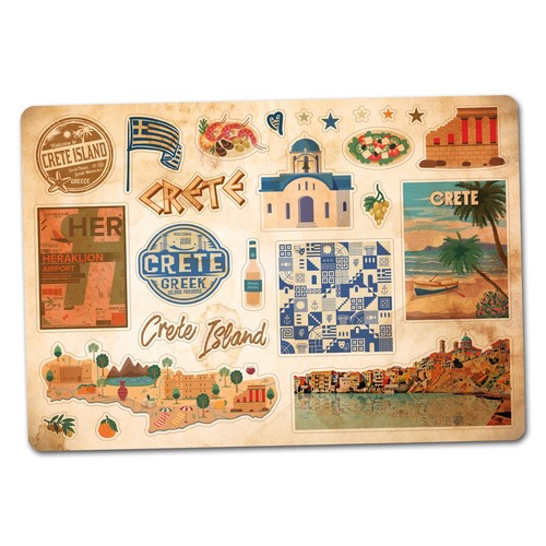 Sticker sheet crete - sheet, vinyl