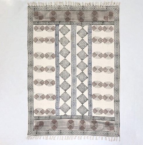 Moroccan hand block printed
