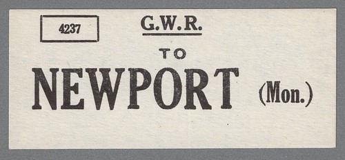 Great western railway oblong - railway,