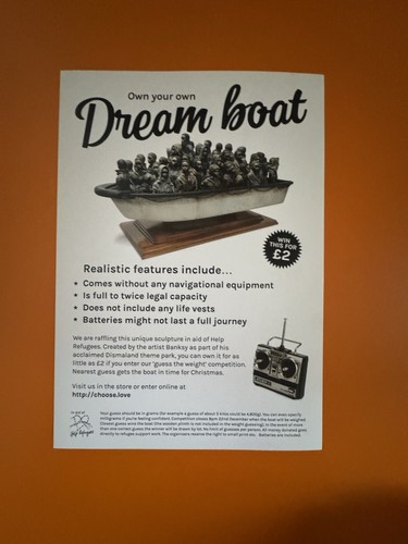 Banksy dream boat flyer - dream,