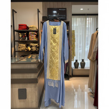 Elegant light blue kaftan - elegant,