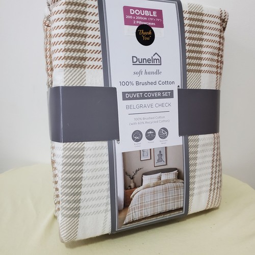 Dunelm double duvet coverset - double,