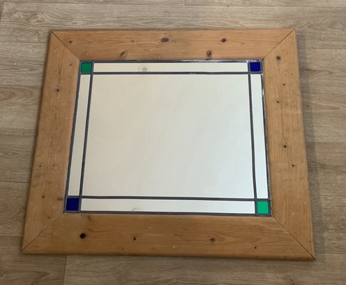 Pine framed stain - pine, glass