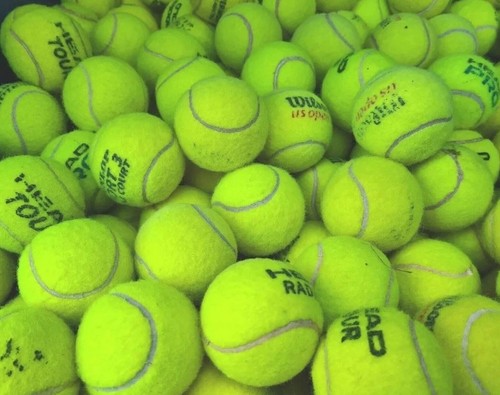 Used tennis balls mixed - used,