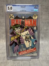BATMAN #251 Neal Adams Joker Classic Cover DC Comics 1973 CGC 5.0 White Pages