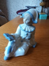 Cascades Spanish Porcelain BoyClown Figure. Perfect condition. Approx 15cm tall.