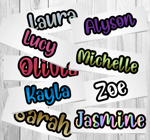 Personalised vinyl name - 1, x