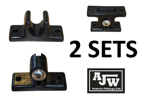 Black nylon door retainer - 2,