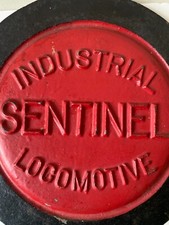 Locomotive Railway Engine Plate Cast Iron Original Plaque