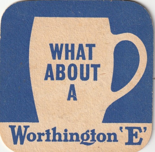 Beer mat worthington brewery - worthington,