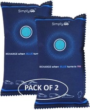 2 x Car Windscreen Demister Dehumidifier Bag Window Glass Clear Boat Van Caravan