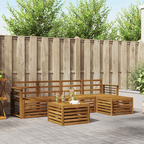 Sofa sets pcs solid acacia - 6,