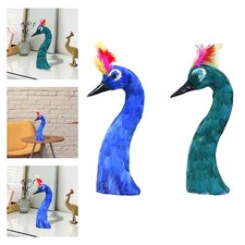 Peacock Statue Peacock Head Model Sculpture Housewarming Gift Ornament for
