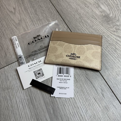 Coach card holder slim id - card,
