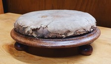 ANTIQUE GEORGIAN MAHOGANY FOOTSTOOL            FREE UK POSTAGE
