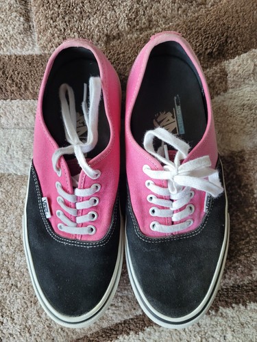 Vans authentic black - vans, black/magenta