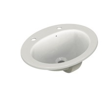 Armitage Shanks Sandringham 21 Inset Countertop Basin 500mm Wide 2 Tap Hole