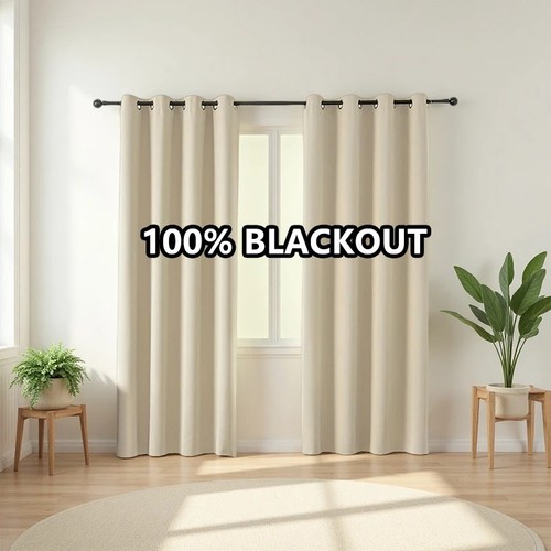 Blackout eyelet curtains - eyelet,