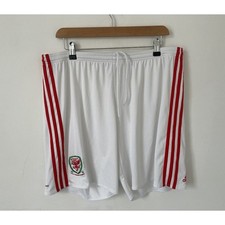 Wales 2016 2017 Home Shorts XL White Adidas Cymru