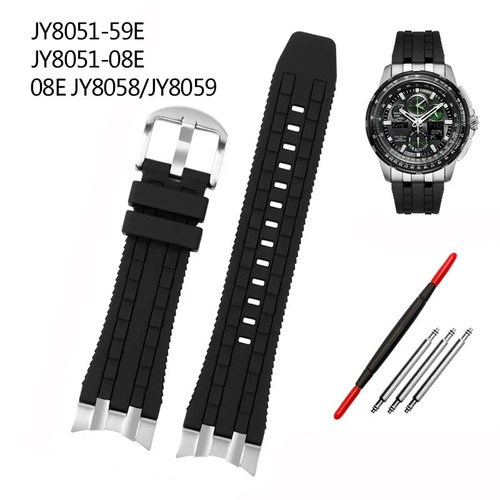 Silicone rubber watch strap - rubber,
